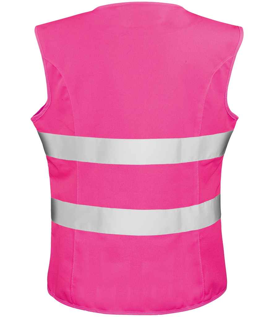 Result Core Ladies Hi-Vis Vest | Fluorescent Pink Waistcoat - Lancashire Teamwear