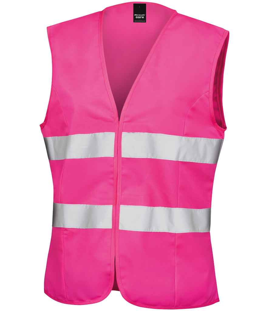 Result Core Ladies Hi-Vis Vest Fluorescent Pink