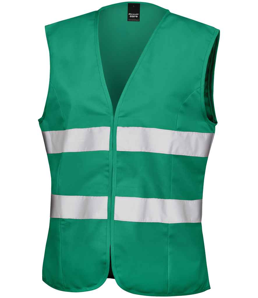 Result Core Ladies Hi-Vis Vest | Paramedic Green Waistcoat - Lancashire Teamwear