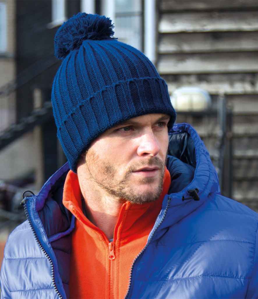 Result HDi Quest Knitted Hat | Navy - Result Winter Essentials Headwear - Lancashire Teamwear