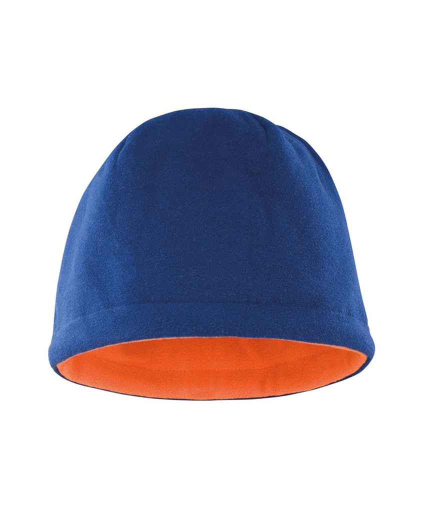 Result Reversible Fleece Skull Hat | Navy/Bright Orange - Result Winter Essentials Headwear - Lancashire Teamwear