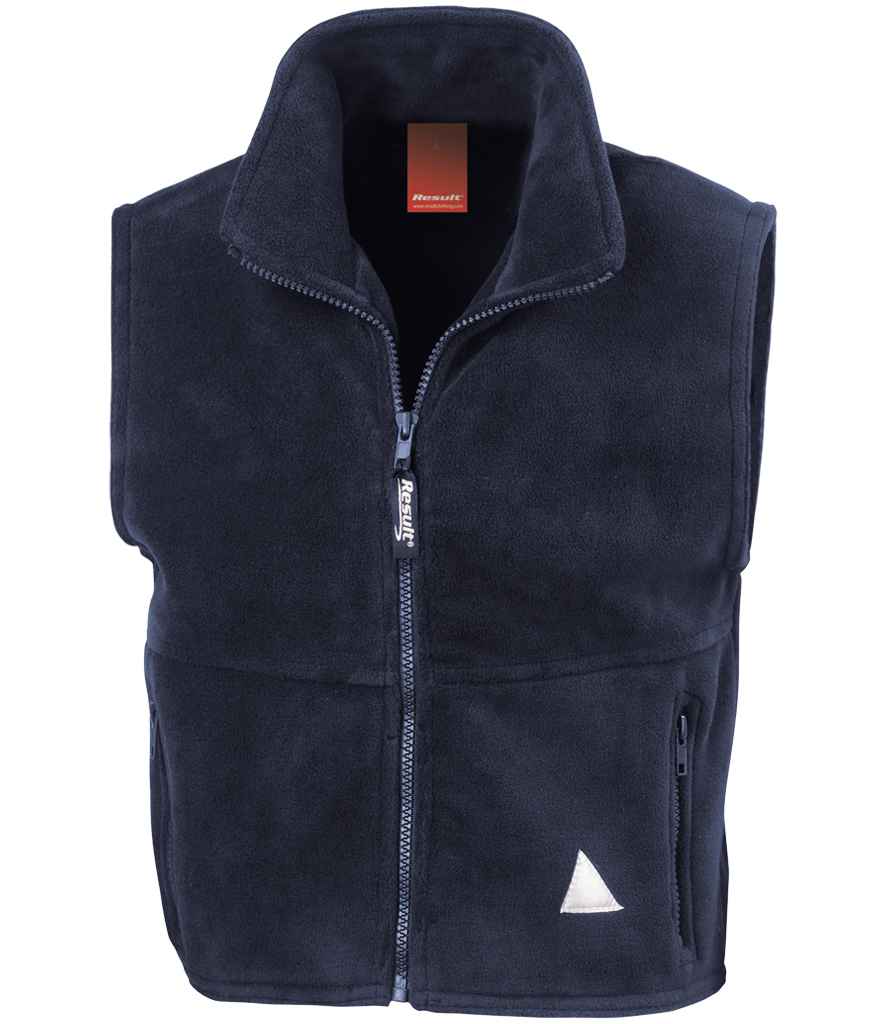 Result Kids/Youths Polartherm™ Fleece Bodywarmer | Navy Gilet - Lancashire Teamwear