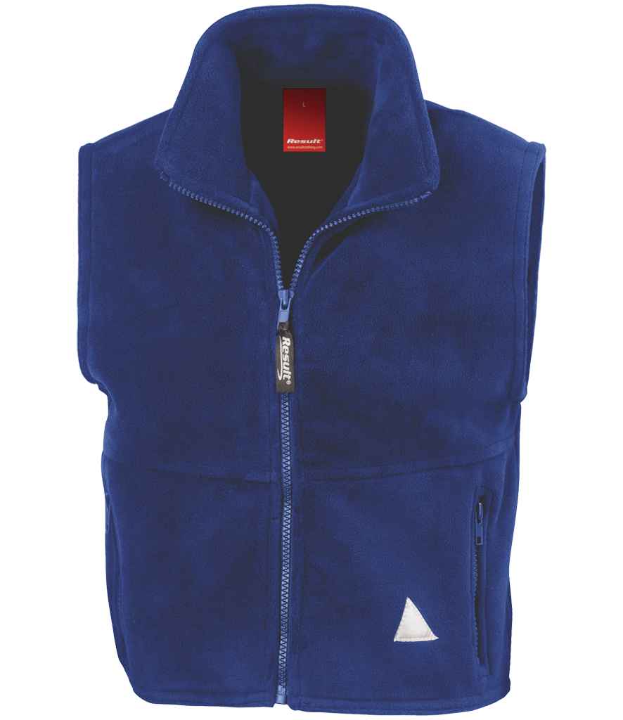Result Kids/Youths Polartherm™ Fleece Bodywarmer | Royal Blue Gilet - Lancashire Teamwear