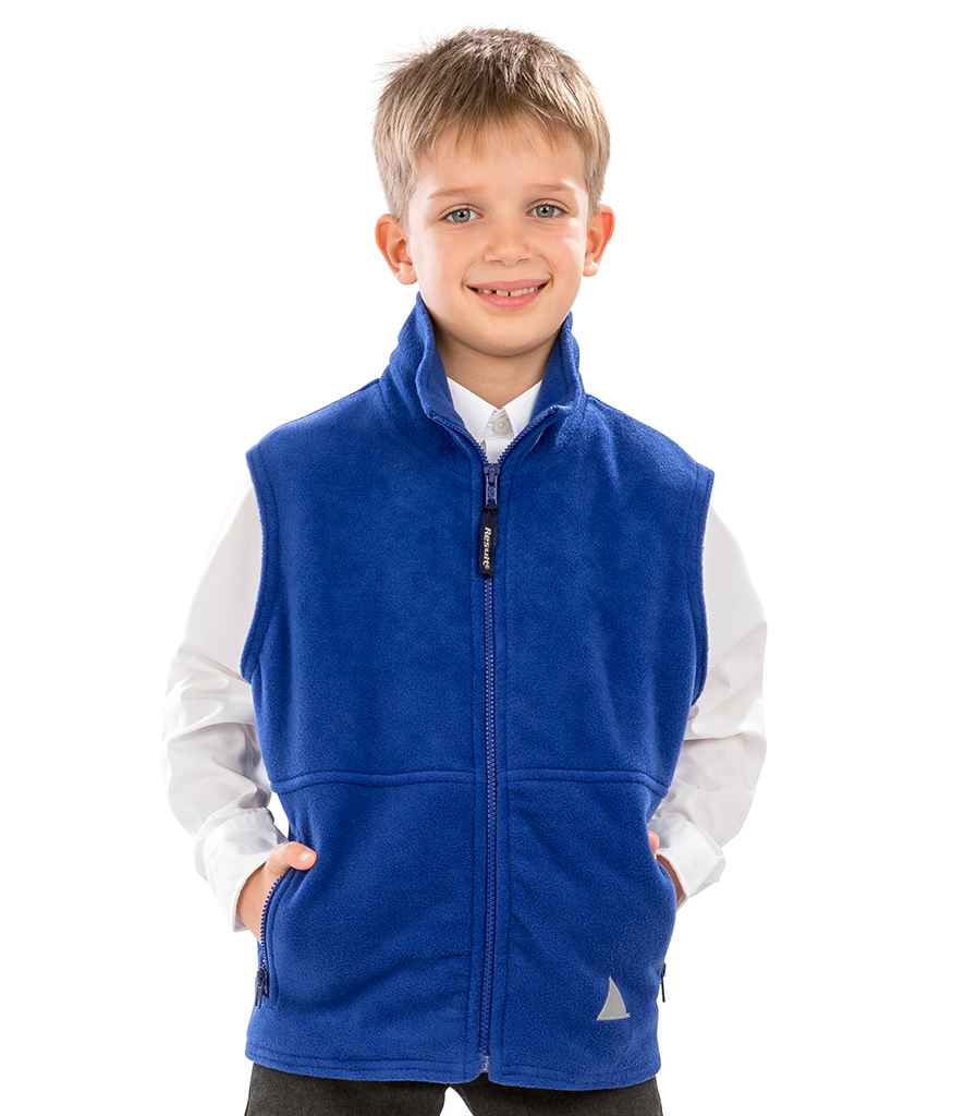Result Kids/Youths Polartherm™ Fleece Bodywarmer | Royal Blue Gilet - Lancashire Teamwear