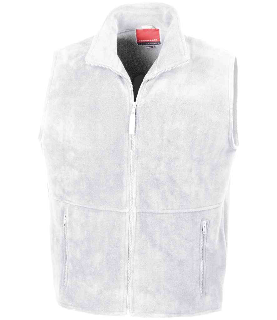 Result Polartherm™ Fleece Bodywarmer | White Gilet - Lancashire Teamwear