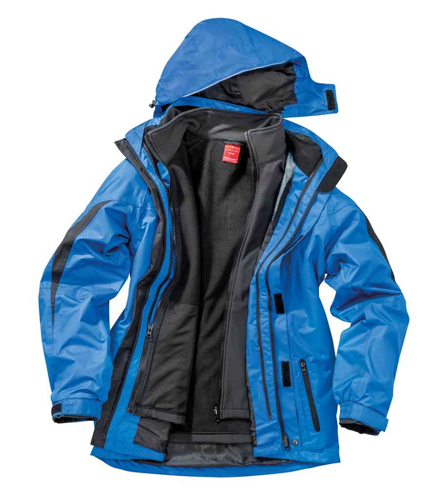 Result Journey 3-in-1 Jacket with Soft Shell Inner | Royal Blue/Black - Lancashire Teamwear