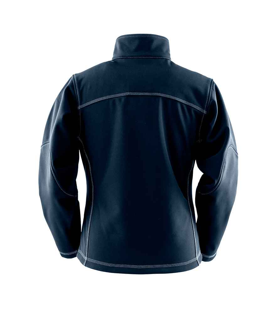 Result Work-Guard Ladies Treble Stitch Soft Shell Jacket | Navy - Lancashire Teamwear