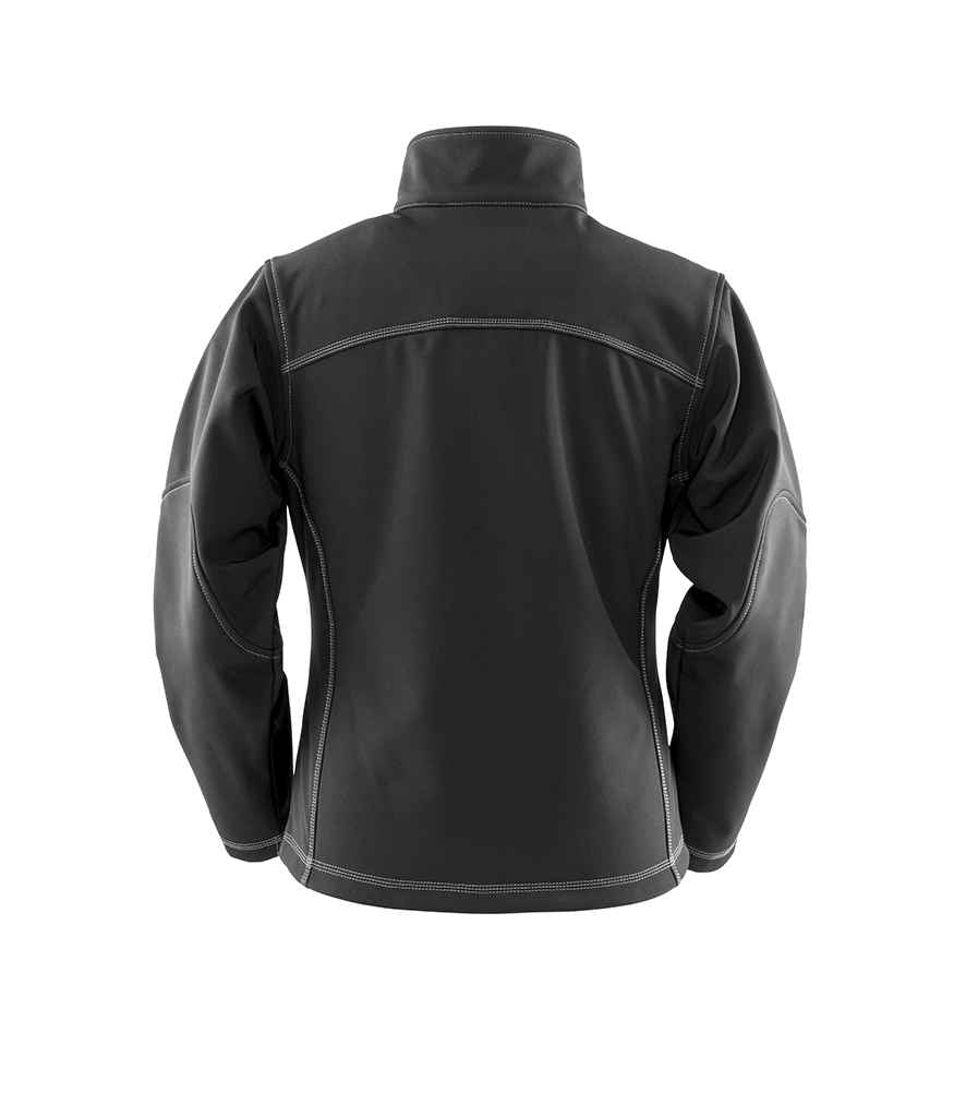 Result Work-Guard Treble Stitch Soft Shell Jacket | Black - Lancashire Teamwear
