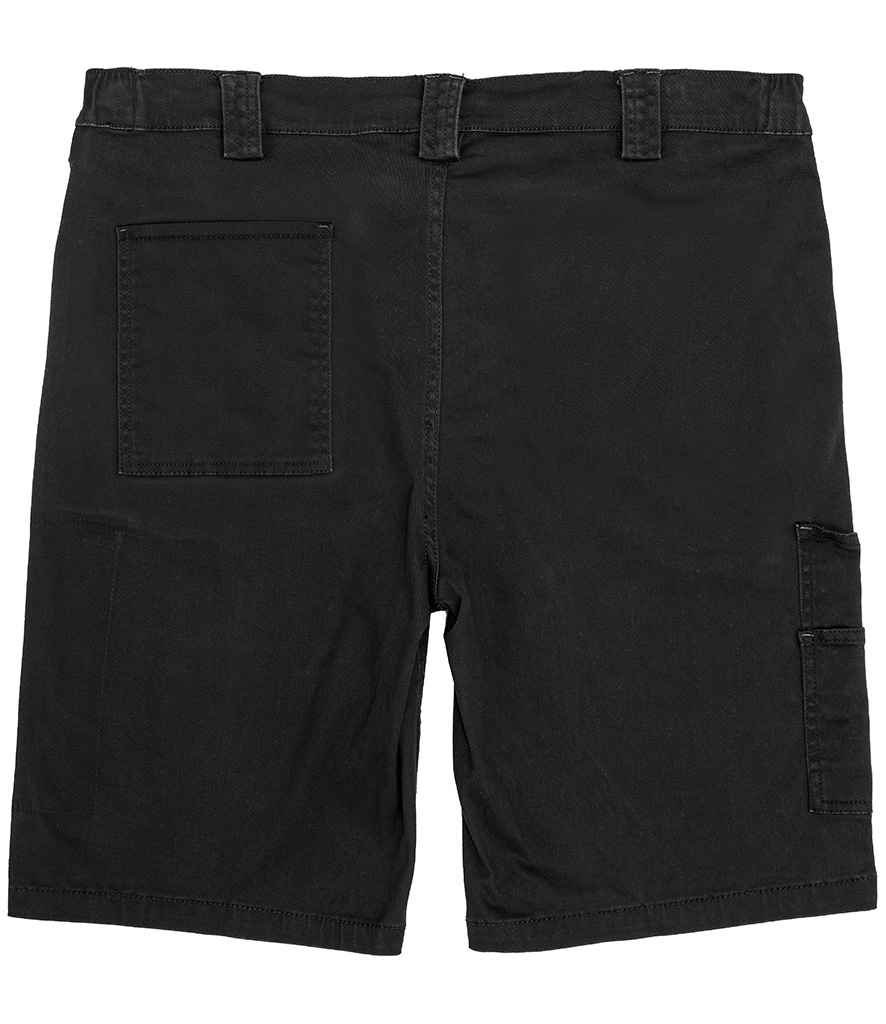 Result Work-Guard Stretch Slim Chino Shorts | Black - Lancashire Teamwear