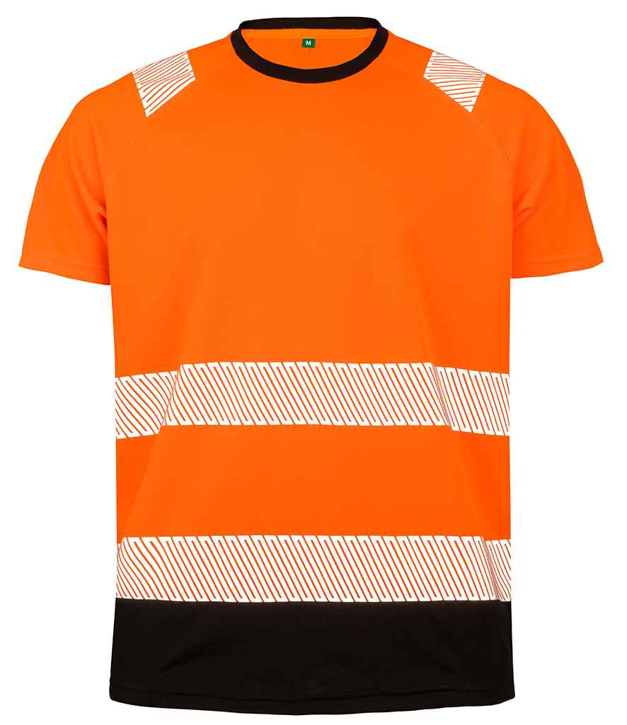 Result Genuine Recycled Safety T-Shirt Fluorescent Orange