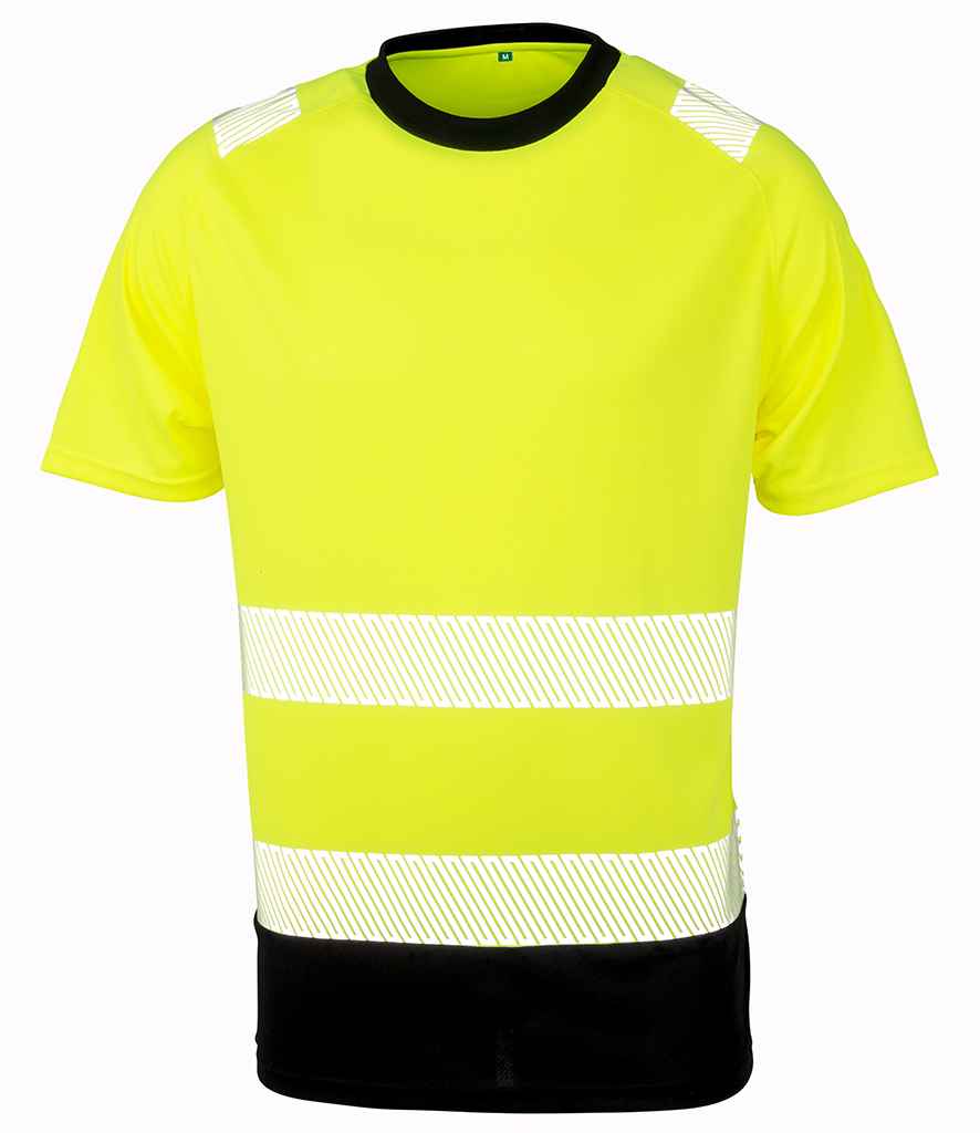 Result Genuine Recycled Safety T-Shirt Fluorescent Yellow