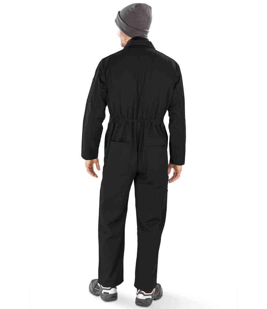 Result Genuine Recycled Action Overalls | Black Coverall - Lancashire Teamwear