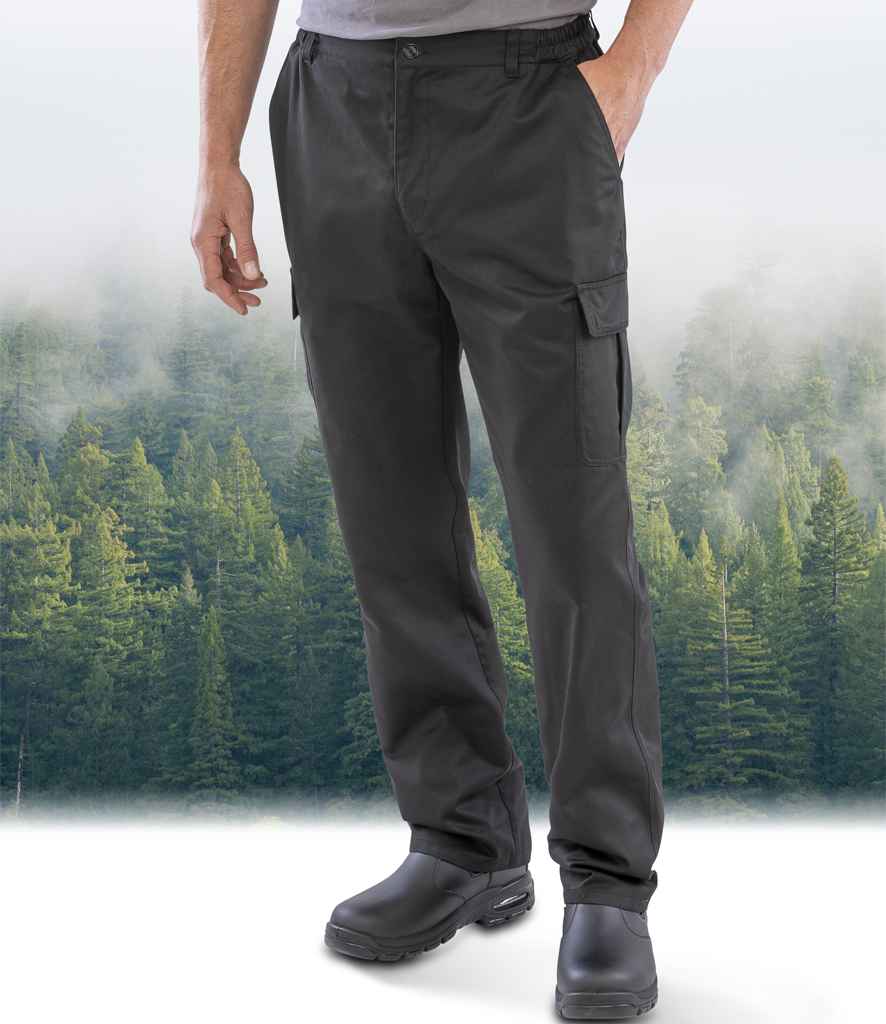 Result Recycled Work-Guard Utility Trousers | Black - Result Genuine Recycled - Lancashire Teamwear
