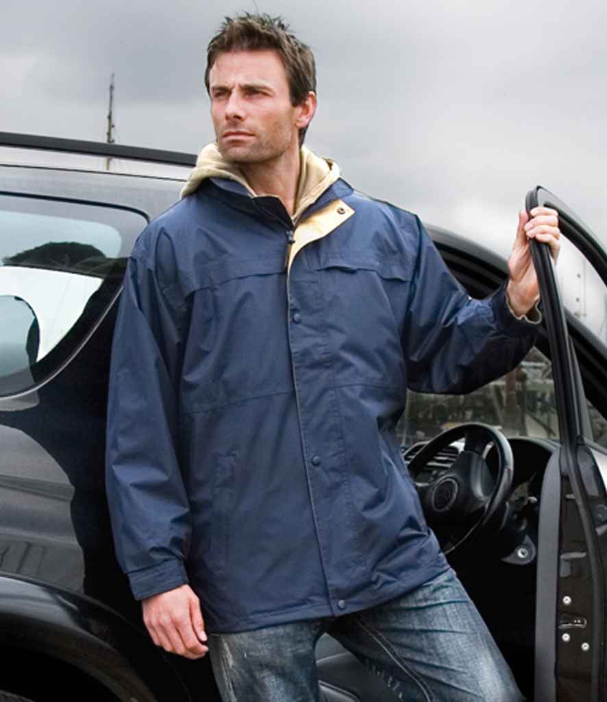 Result Multi-Function Midweight Jacket | Navy/Sand - Lancashire Teamwear