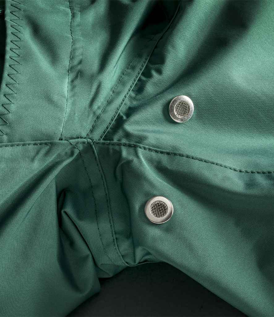 Result 3-in-1 Waterproof Zip and Clip Fleece Lined Jacket | Bottle Green/Black - Lancashire Teamwear