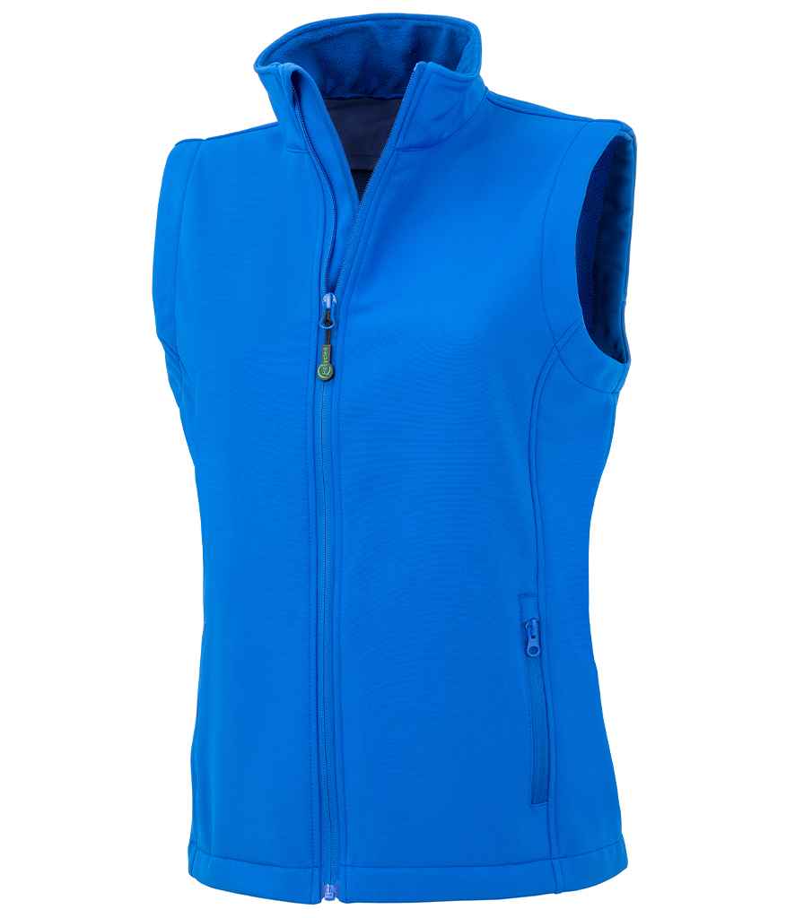 Result Genuine Recycled Ladies Printable Soft Shell Bodywarmer Royal Blue