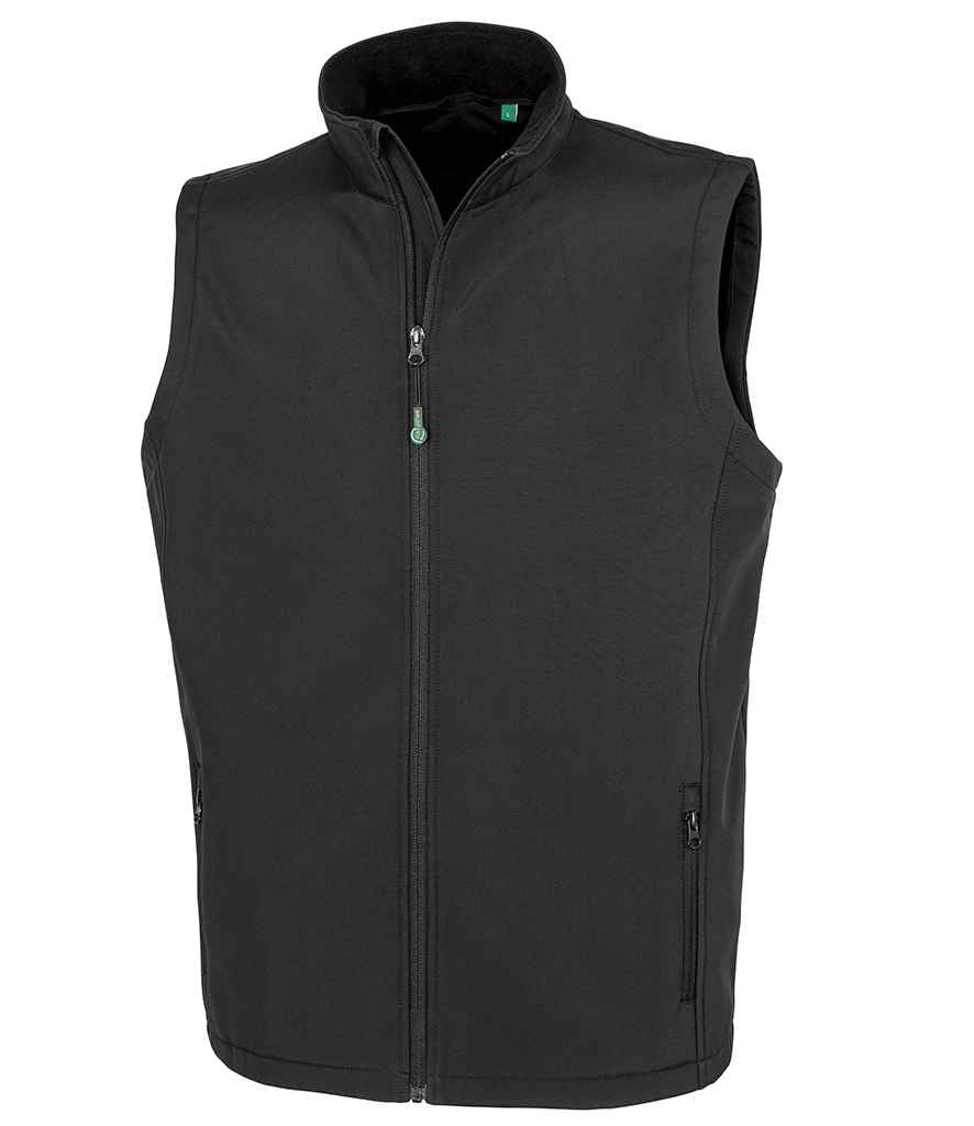 Result Genuine Recycled Printable Soft Shell Bodywarmer Black