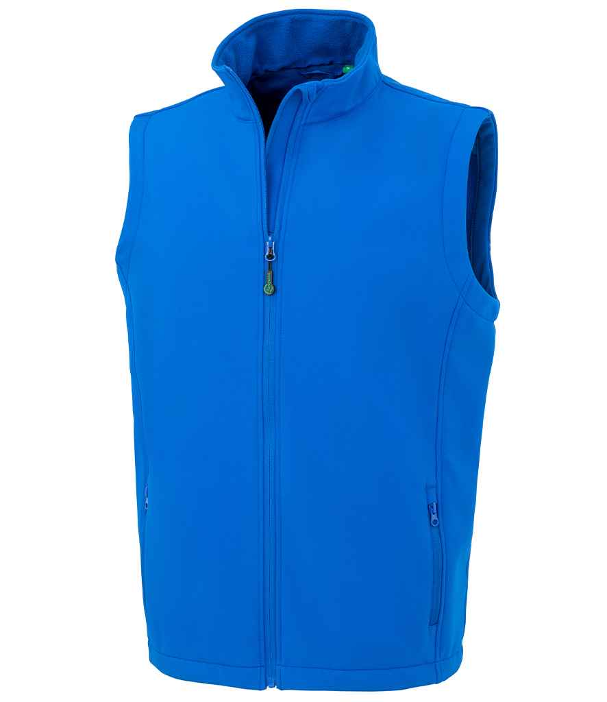 Result Genuine Recycled Printable Soft Shell Bodywarmer Royal Blue