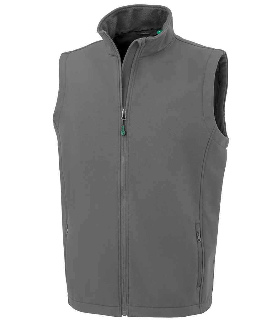Result Genuine Recycled Printable Soft Shell Bodywarmer Workguard Grey