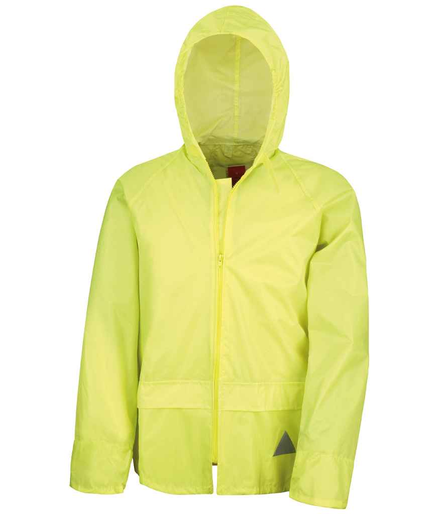 Result Waterproof Jacket/Trouser Suit in Carry Bag Neon Yellow