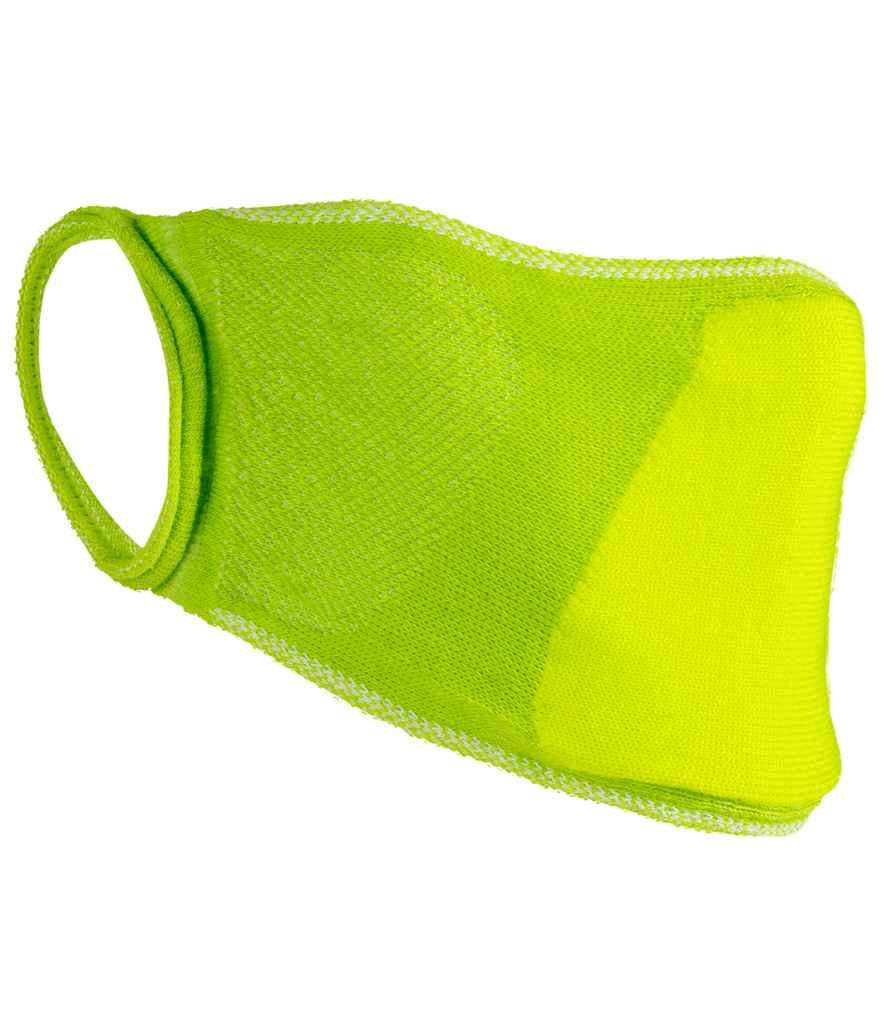 Result Anti-Bacterial Face Cover Lime Green