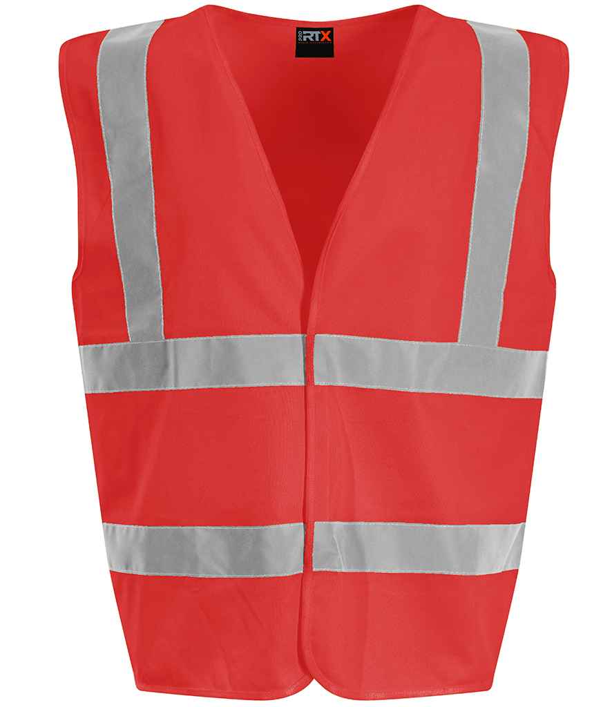 Pro RTX High Visibility Kids Waistcoat Red
