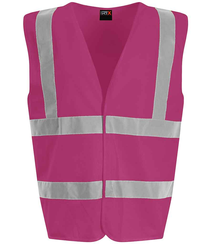 Pro RTX High Visibility Waistcoat | Raspberry Raspberry
