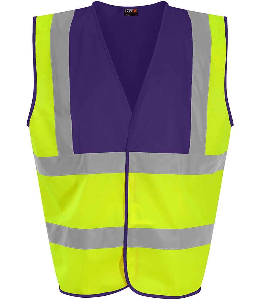 Pro RTX High Visibility Waistcoat | Yellow/Purple Yellow/Purple