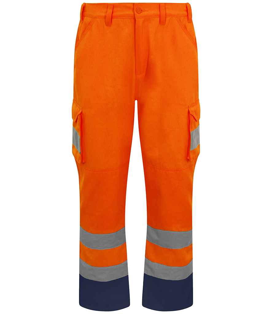 Pro RTX High Visibility Cargo Trousers Orange