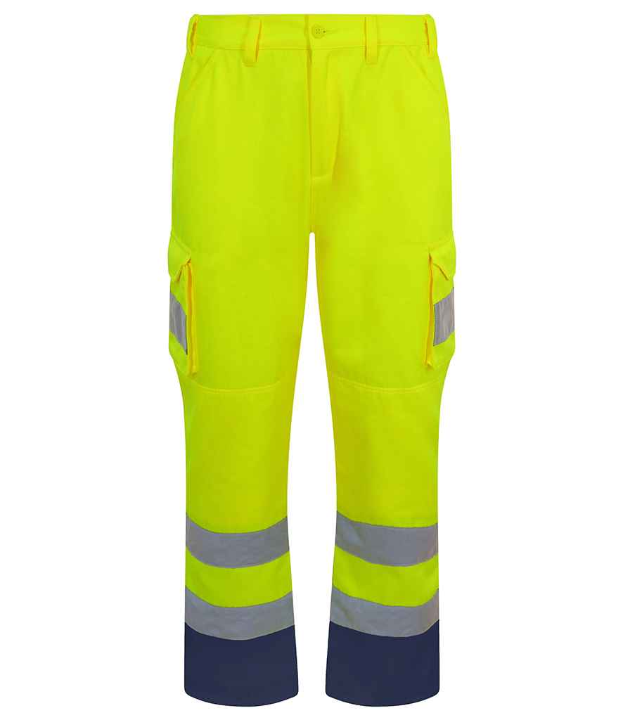 Pro RTX High Visibility Cargo Trousers Yellow