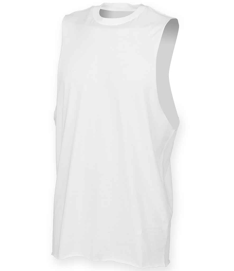 SF Clothing High Neck Vest White