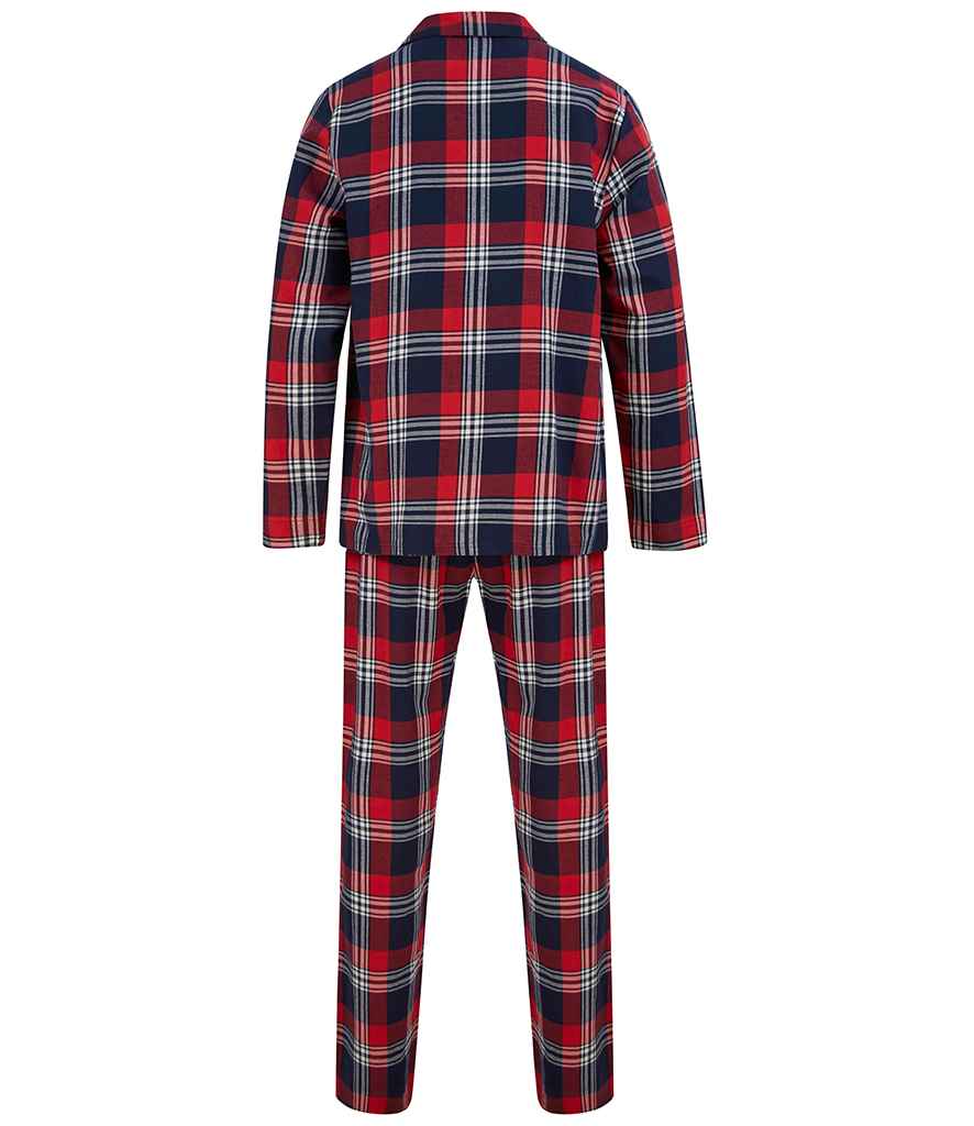 SF Clothing Tartan Lounge Set | Red/Navy Pyjamas - Lancashire Teamwear