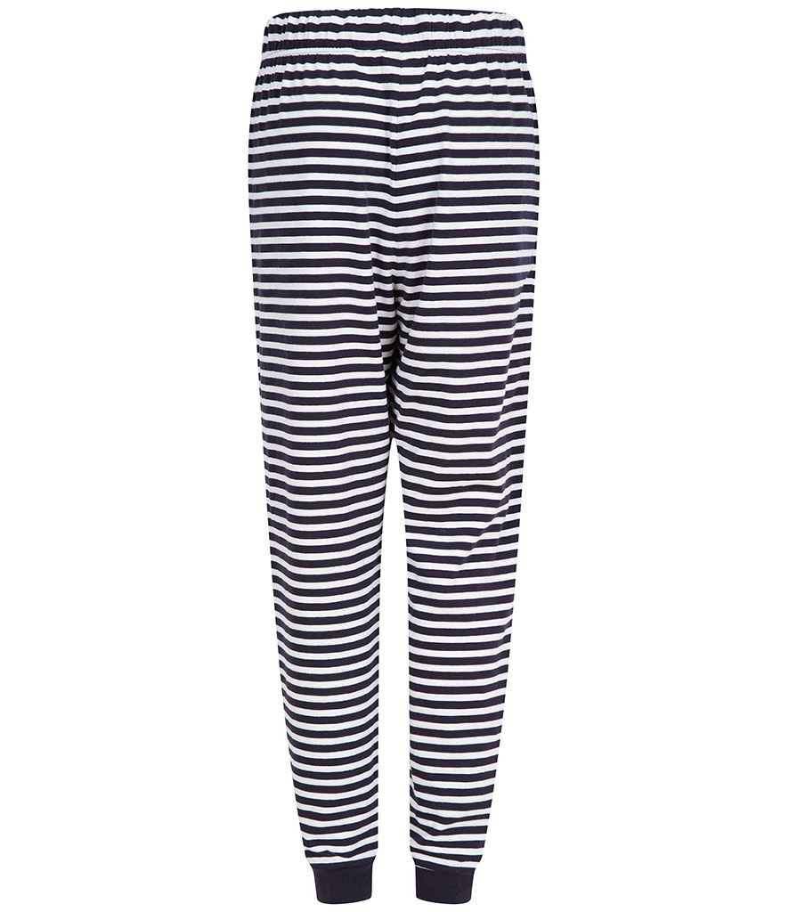 SF Clothing Unisex Cuffed Lounge Pants | Navy/white stripes Trousers - Lancashire Teamwear