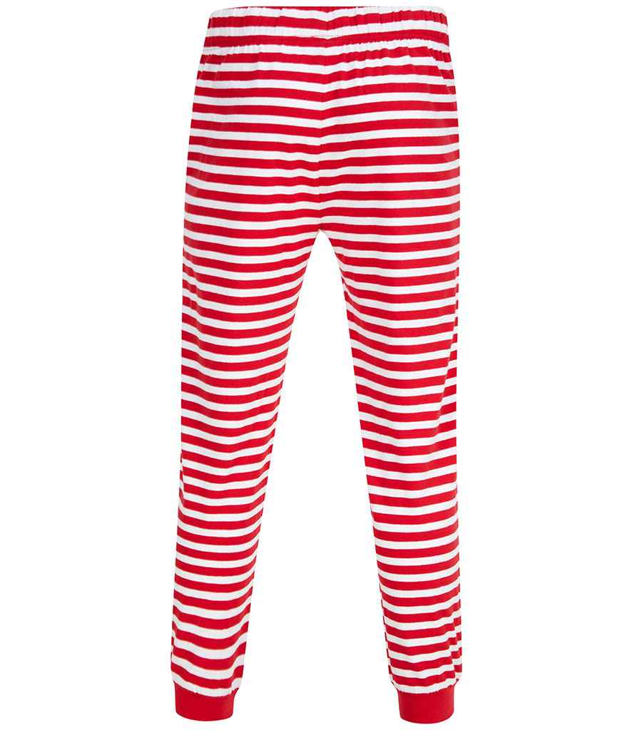 SF Clothing Unisex Cuffed Lounge Pants | Red/White Stripes Trousers - Lancashire Teamwear