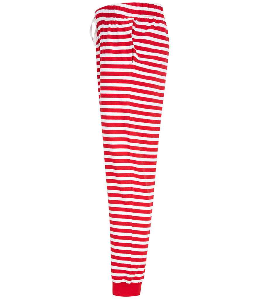 SF Clothing Unisex Cuffed Lounge Pants | Red/White Stripes Trousers - Lancashire Teamwear