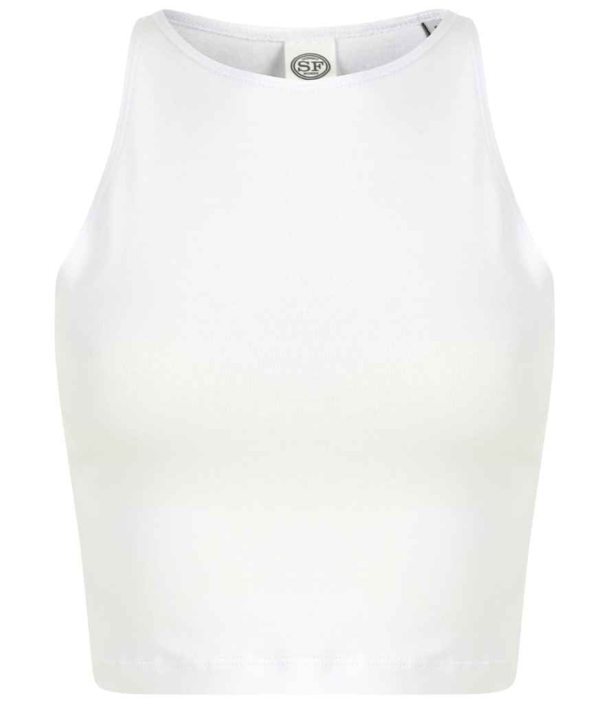 SF Clothing Ladies Cropped Top White