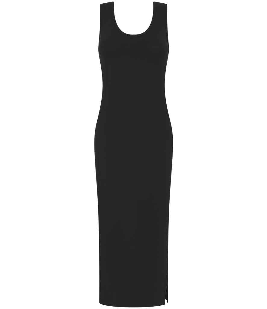 SF Clothing Ladies Racer Back Midi Dress Black