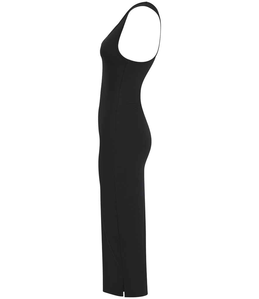 SF Clothing Ladies Racer Back Midi Dress | Black - Lancashire Teamwear