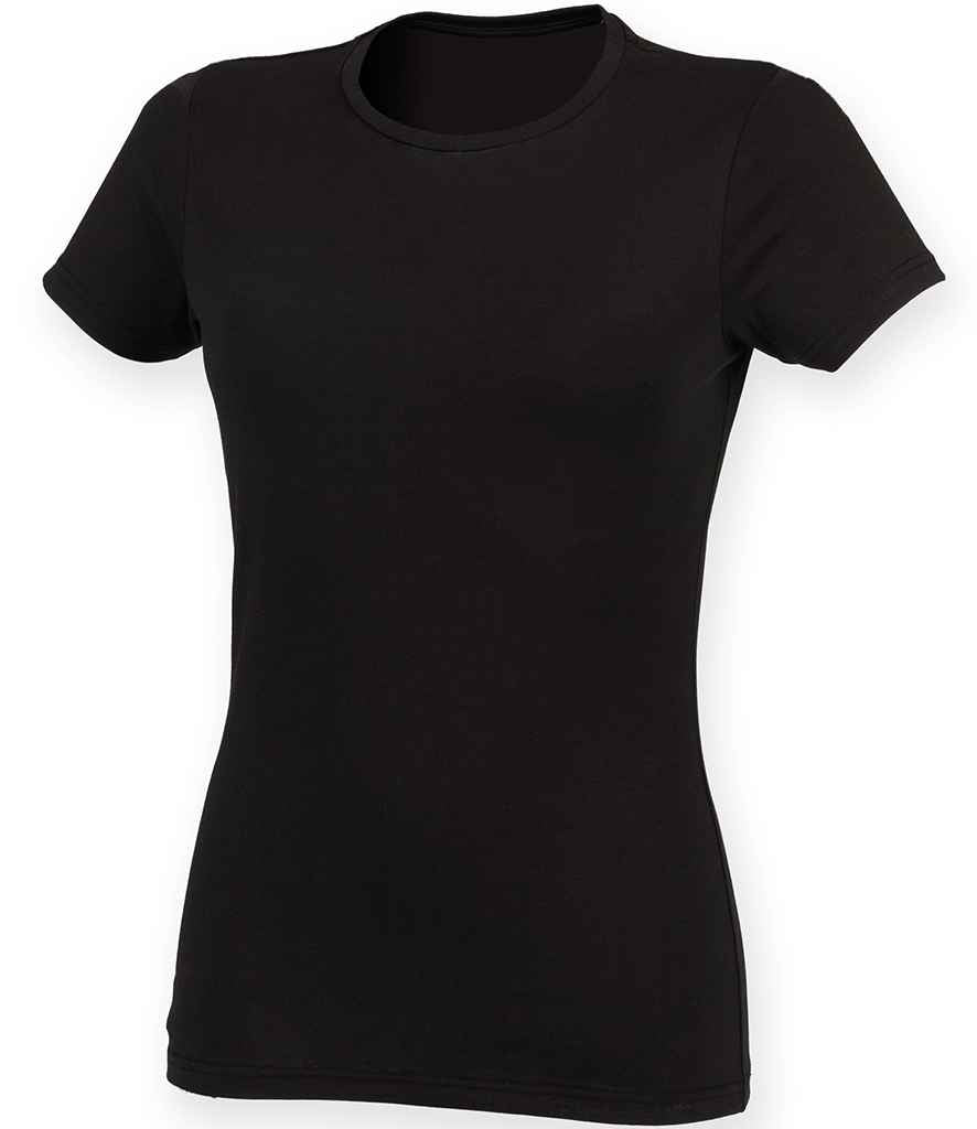 SF Clothing Ladies Feel Good Stretch T-Shirt Black