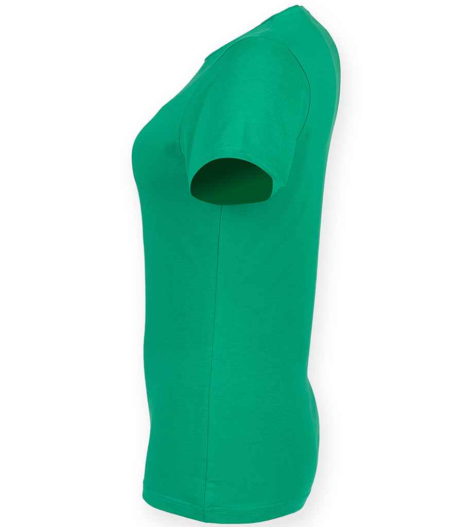 SF Clothing Ladies Feel Good Stretch T-Shirt | Green - Lancashire Teamwear
