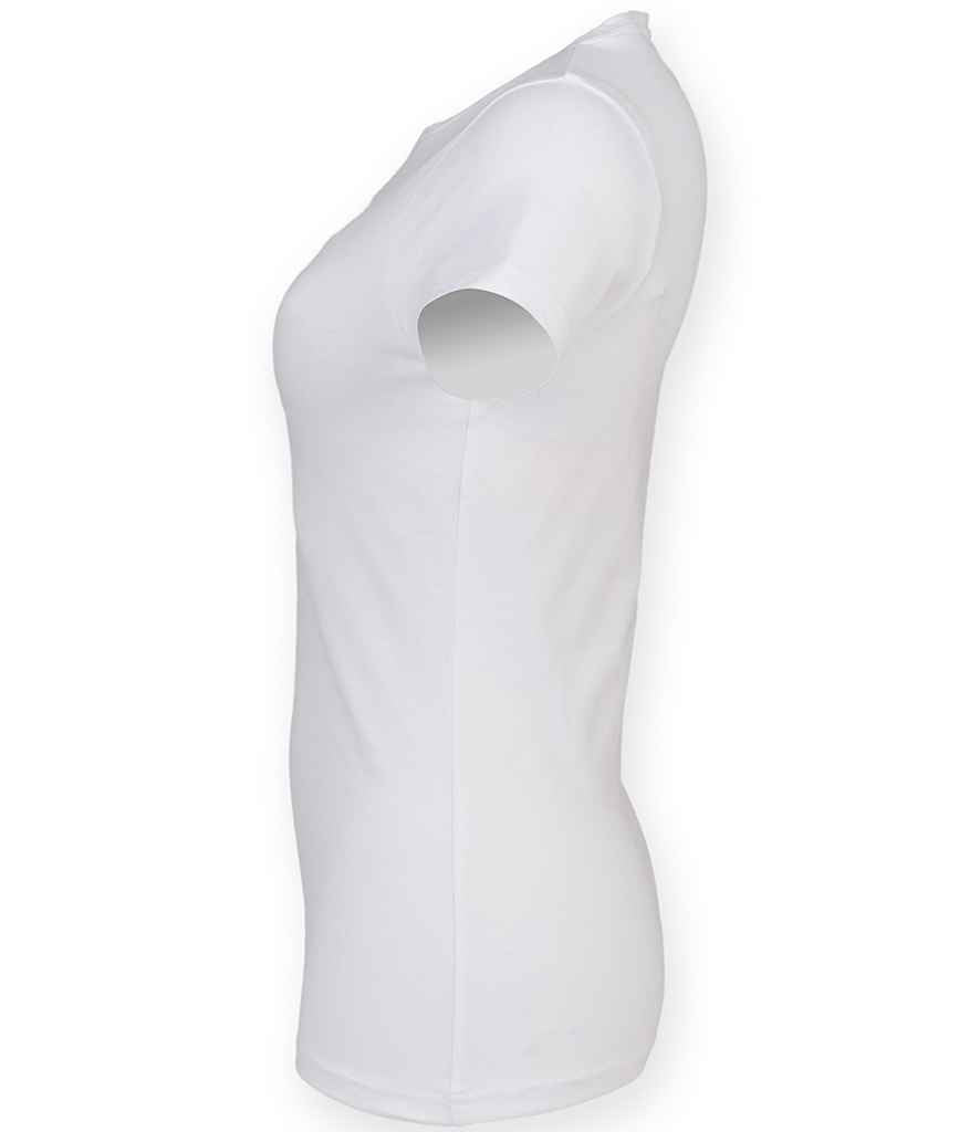 SF Clothing Ladies Feel Good Stretch T-Shirt | White - Lancashire Teamwear
