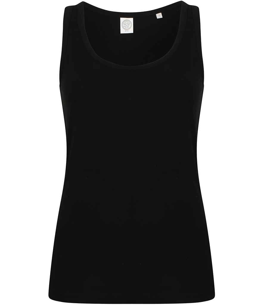 SF Clothing Ladies Feel Good Stretch Vest | Black T-Shirt - Lancashire Teamwear