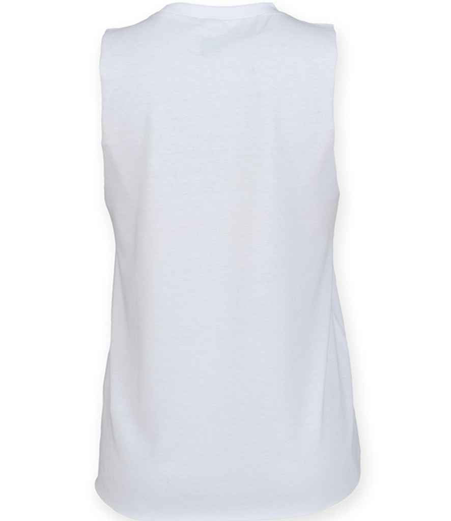SF Clothing Ladies High Neck Vest | White T-Shirt - Lancashire Teamwear