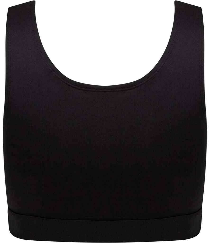 SF Clothing Ladies Fashion Crop Top | Black/Black T-Shirt - Lancashire Teamwear
