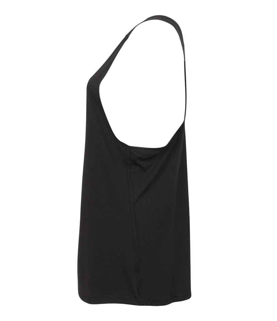 SF Clothing Ladies Fashion Workout Vest | Black T-Shirt - Lancashire Teamwear
