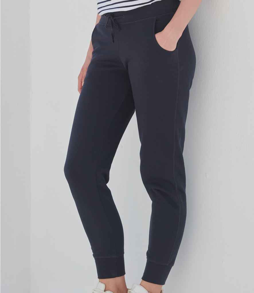 SF Clothing Ladies Cuffed Jog Pants | Navy Trousers - Lancashire Teamwear