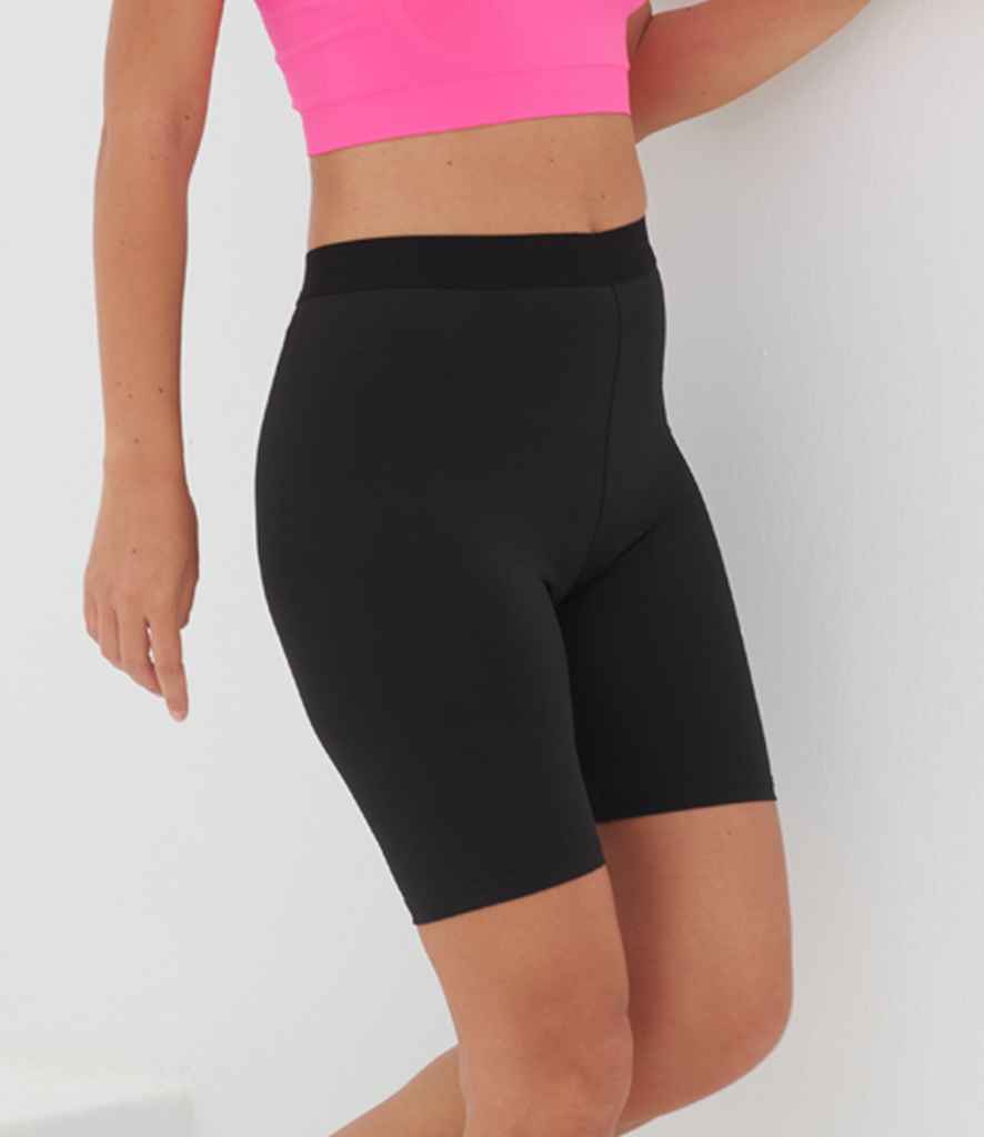 SF Clothing Ladies Fashion Cycling Shorts | Black/Black - Lancashire Teamwear