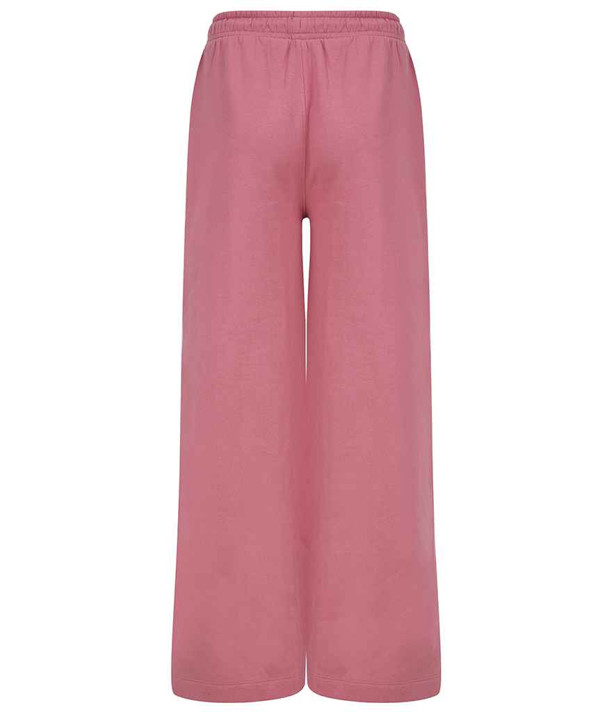 SF Clothing Ladies Sustainable Fashion Wide Leg Joggers | Dusky Pink Trousers - Lancashire Teamwear