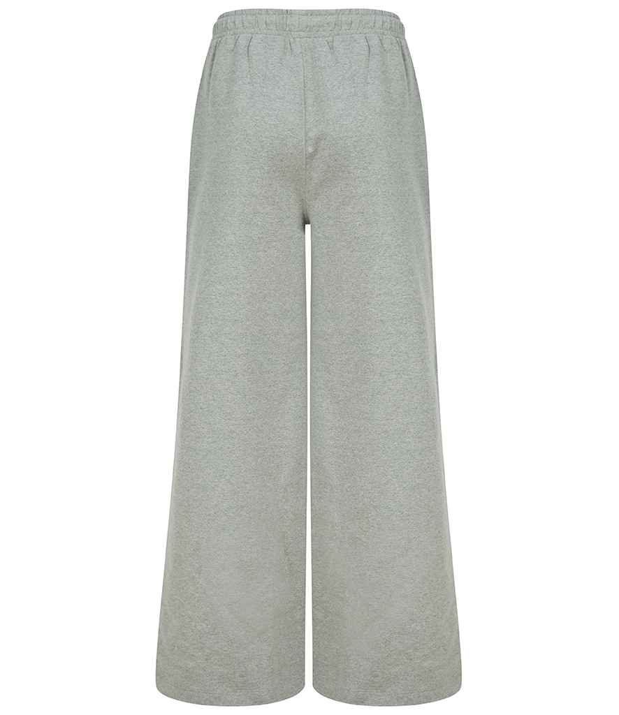 SF Clothing Ladies Sustainable Fashion Wide Leg Joggers | Heather Grey Trousers - Lancashire Teamwear