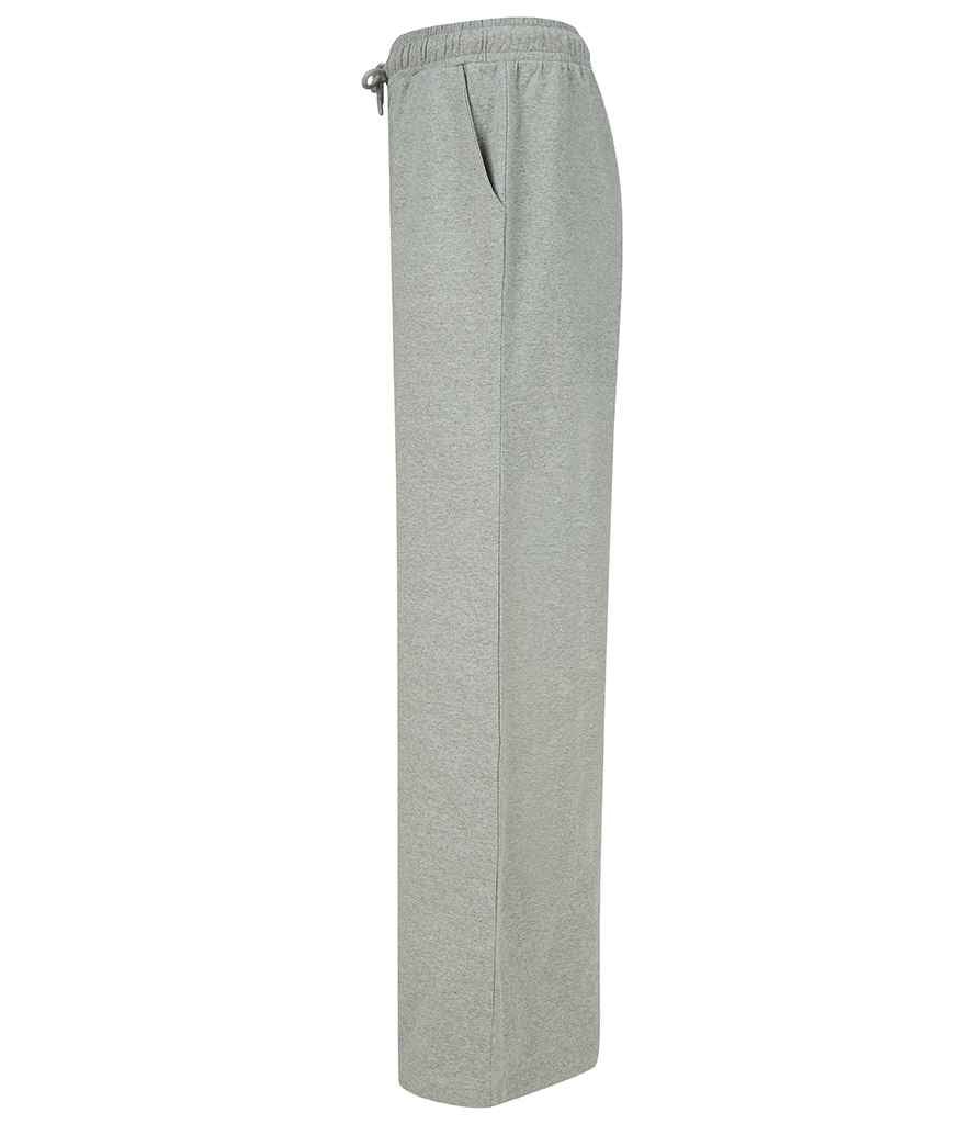 SF Clothing Ladies Sustainable Fashion Wide Leg Joggers | Heather Grey Trousers - Lancashire Teamwear